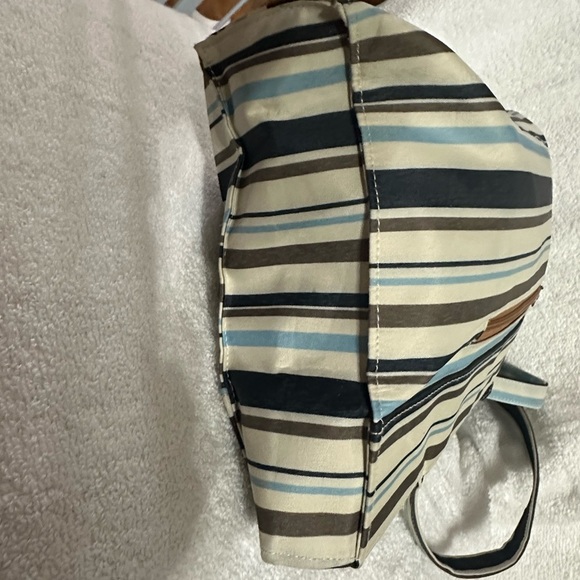 -SOLD-Kate Spade Stripped Canvas Tote Bag - Picture 12 of 15